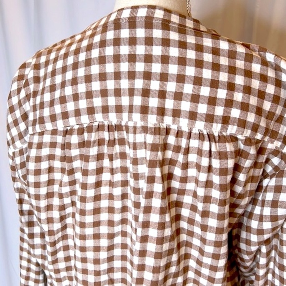 GAP Flannel Double Button Long Sleeve Top size medium - Picture 9 of 12